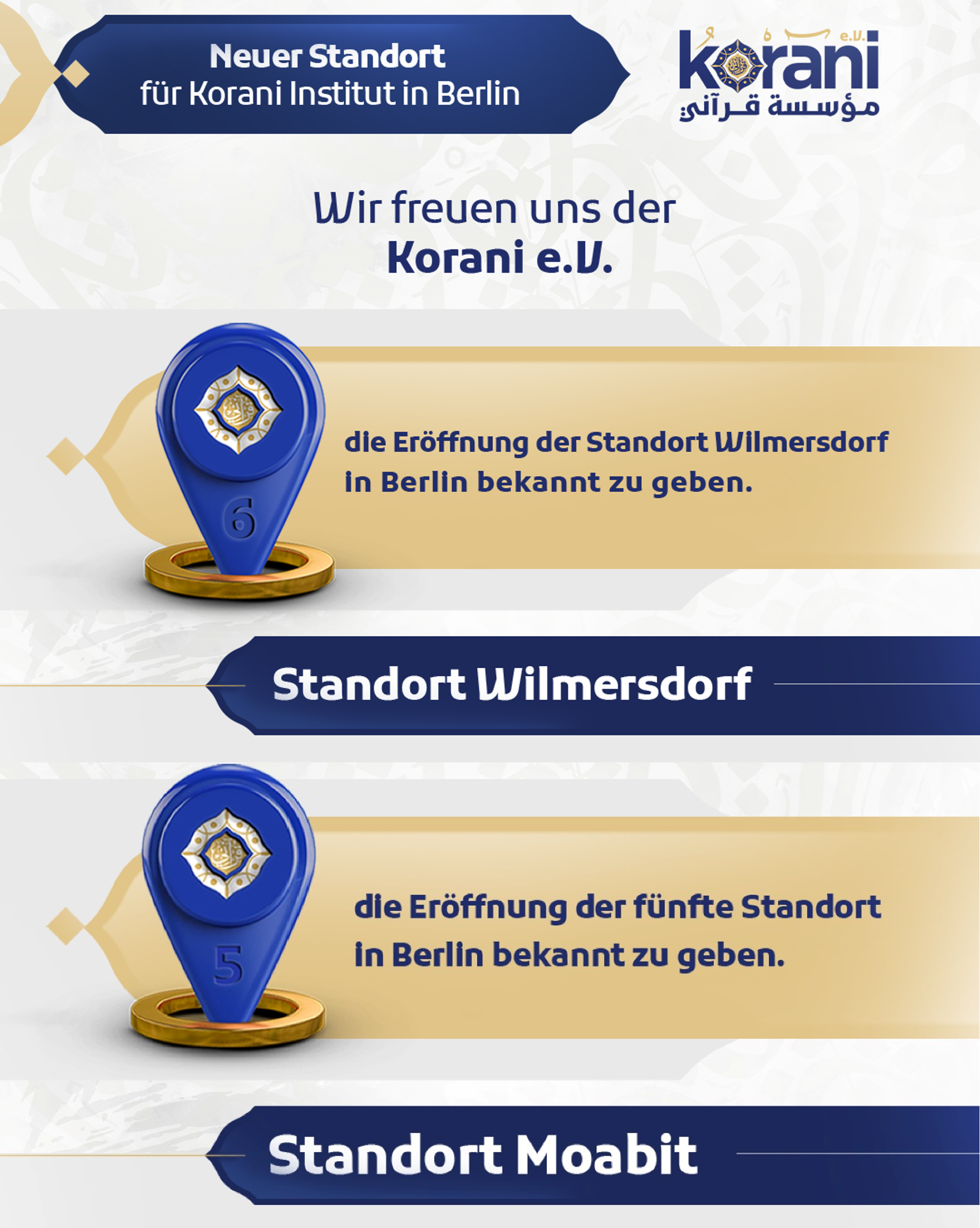 .Eröffnung neuer Standorte der Korani e.V